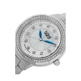 thumbnail image 3 of Women's Swiss Quartz Diamond Stainless Steel Silver-Tone Bracelet Watch, 3 of 4