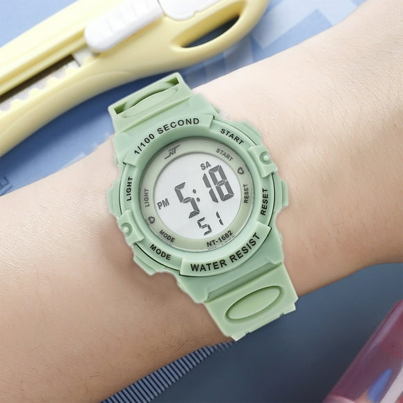 RKSTN Student Watches Children's Luminous Water Proof Watch Student Dial Electronic Watch Boys And Girls Multifunctional Watch