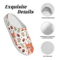 thumbnail image 5 of Lsque Squirrel And Pattern Womens Comfort Cotton on Scuff With Memory Foam and Anti-skid Sole Slipper-42/43, 5 of 7