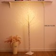 thumbnail image 4 of Árbol de abedul iluminado con USB, luces cálidas blancas, árbol de Navidad blanco con luces para decoración interior y exterior, fiestas y hogar, 1 unidad, 4 of 5