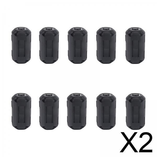 2x10 Cuentas De Ferrita De 5 Mm Con Clip Para Cable De Vídeo, Cable De Alimentación Profesional