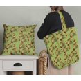 thumbnail image 5 of Soimoi Green Heavy Satin Fabric Tree Stump & Fox Animal Decor Fabric Printed Yard 54 Inch Wide, 5 of 5