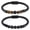 B, variant on 2pcs Tiger Eye Lava Stone Beads Bracelet Braided Leather Bracelet For Men-B