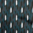 thumbnail image 1 of oneOone Cotton Cambric Teal Blue Fabric Ikat Quilting Supplies Print Sewing Fabric By The Yard 42 Inch Wide, 1 of 4