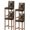 Brown, variant on Vintage Western Bar Stool Covers Set of 4, Countryside Sunflowers Wooden Retro Stretch Washable Bar Chair Covers with Backs, Removable Pub Counter Height Chair Cover for Kitchen Dining Room Cafe