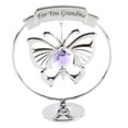 thumbnail image 1 of Crystocraft For You Grandma Chrome Plated Butterfly Ornament, 1 of 1