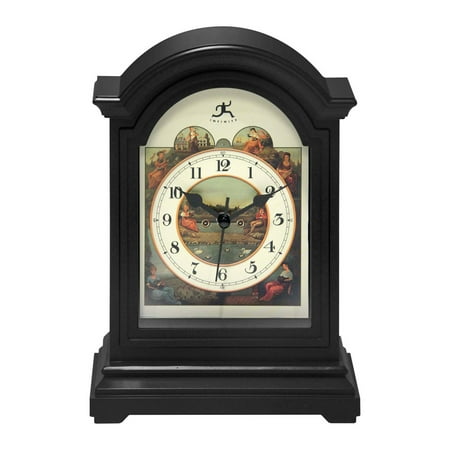 9 Old World Map Antique Tabletop Clock Black