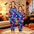 thumbnail image 4 of Matching Family Halloween Pajamas Set - 2026 Cute Ghost & Pumpkin Print Two-Piece Sleepwear Pjs - Family Matching Pajamas Soft Holiday Jumpsuit Loungewear for Family, 4 of 6