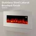 thumbnail image 5 of VANACC 40" Wall Mount Electric Fireplace, Stainless Steel Wall Hanging Fireplace, Allsteel, 5 of 8