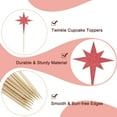 thumbnail image 3 of Uxcell Little Star Cupcake Toppers, Sparkle Star Cupcake Picks Birthday Cake Decoration Red 30, 3 of 7