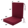 thumbnail image 3 of YEERSWAG 44x20x4 inch Indoor Outdoor High Back Chair Cushion,Deep Seat Chair Cushion Set,Solid Color Waterproof Non Slip Anti-fading Chair Seat Cushion,Patio Garden Cushions, 3 of 11