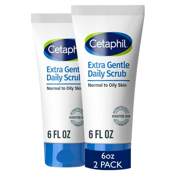Exfoliante facial Cetaphil, extra suave, 180 ml (paquete de 2)
