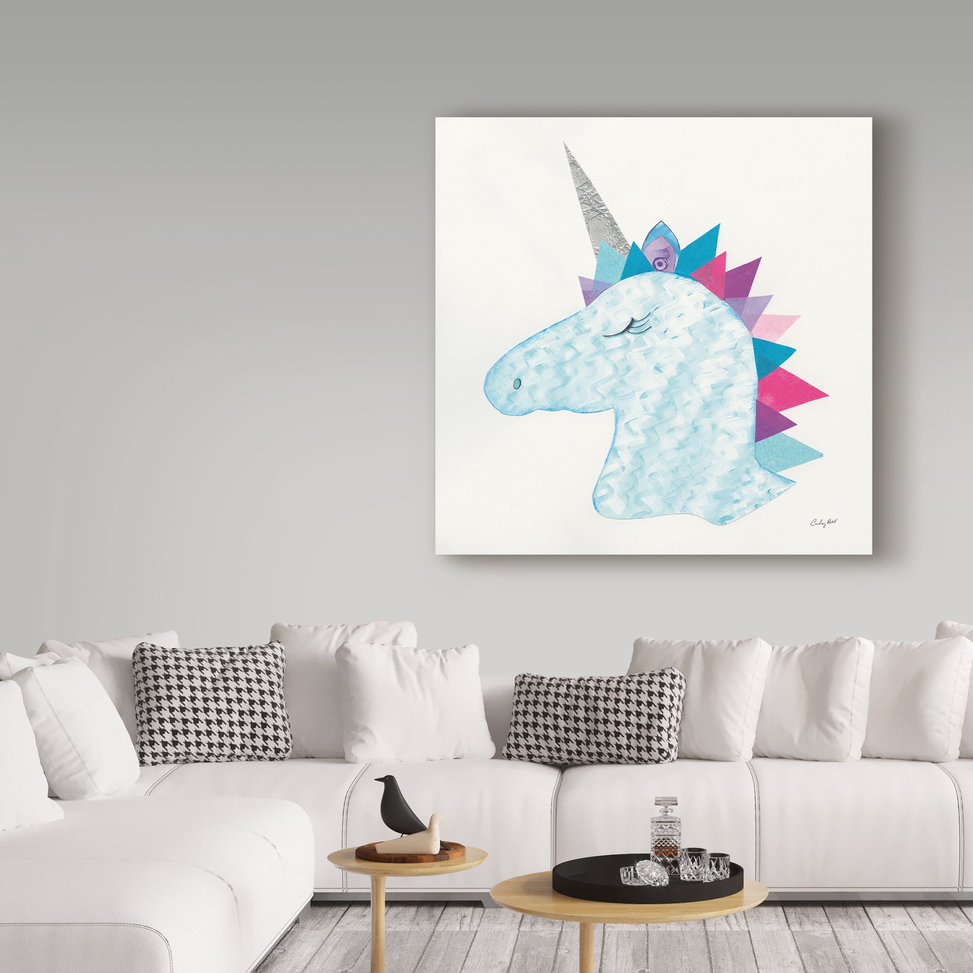 Trademark Fine Art 'Unicorn Power II' Canvas Art by Courtney Prahl