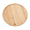 thumbnail image 4 of Bandeja redonda de madera de 30 cm, estilo sencillo, estable, para desayuno, pizza, frutas y aperitivos., 4 of 14