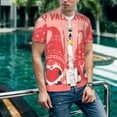 thumbnail image 6 of Zufioo Gnomes Hold The Letters LOVE Print Men's Baseball Short Sleeve, Moisture Wicking Button-Down Hip Hop Tee-XX-Large, 6 of 7