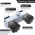thumbnail image 3 of NATEFEMIN Classic Design 4” RV Camper Shower Faucet Dual Knobs Easy Temperature Control White and Black Smoked Crystal for Bathrooms, 3 of 6