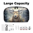 thumbnail image 3 of Christmas Hard Drive Bag Travel Organizer Phone Charger Organizer Small Electronics Travel Organizer Waterproof Oxford Fabric 5.9x9.44x3.14 in, 3 of 6
