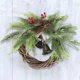 thumbnail image 4 of Corona navideña, corona artificial y dorada, corona navideña para árbol de Navidad, corona navideña para puerta de entrada., 4 of 4