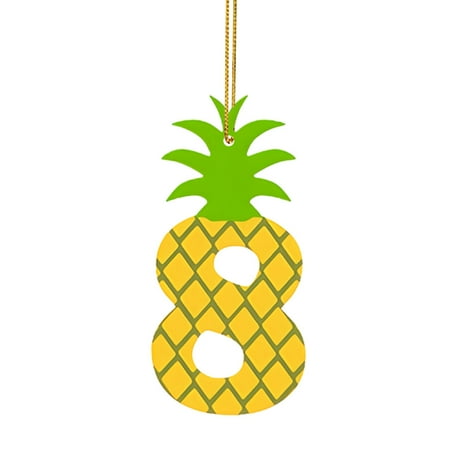 

Yellow Pineapple Number Acrylic Pendant Decoration Fun Gumdrop Christmas Acrylic Chandelier Teardrop Easter Eggs Big Size 12x8 s Stripes Column Pendant Bead Stained Glass Hanging Panel