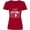 Red, variant on Inktastic Some Assembly Required Left Leg Amputee Women's V-Neck T-Shirt
