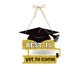 thumbnail image 2 of CaiYueKe 2026 Graduation Decorations Gold Congrats Grad Banner Porch Sign Welcome Wreath Graduation Decorations for Party Decorations Hanging Door Decor, 2 of 7