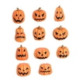 thumbnail image 4 of Decoraciones de Calabaza BLESIY 11 piezas de resina Naranja Amarillo, 4 of 8