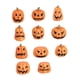 thumbnail image 4 of Decoraciones de calabaza Macarena de resina para Halloween 10 piezas Naranja Amarillo, 4 of 8