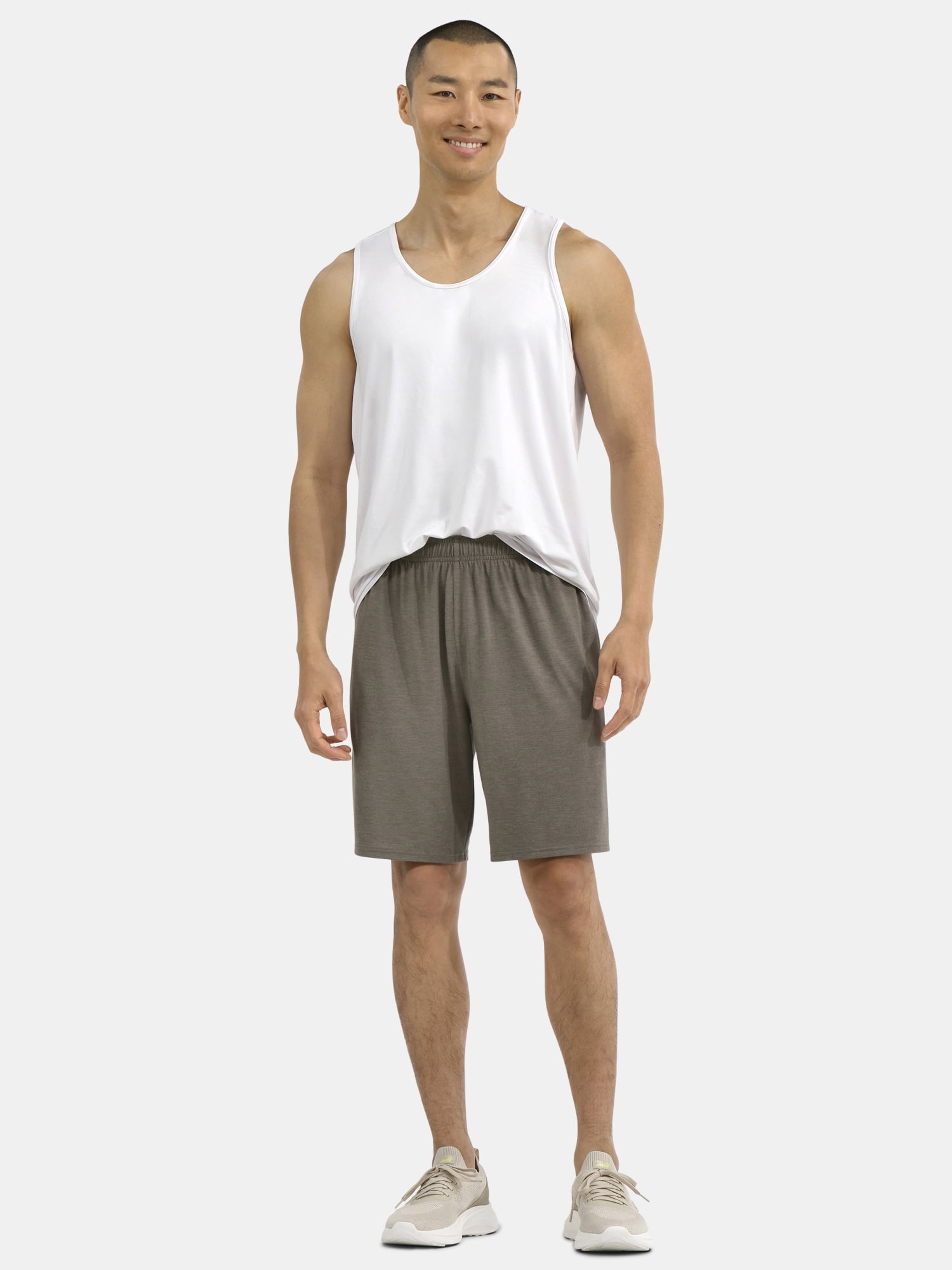 Athletic Works Men's and Big Men's Tri-Blend Active Shorts, 7" Inseam, Sizes S-5XL