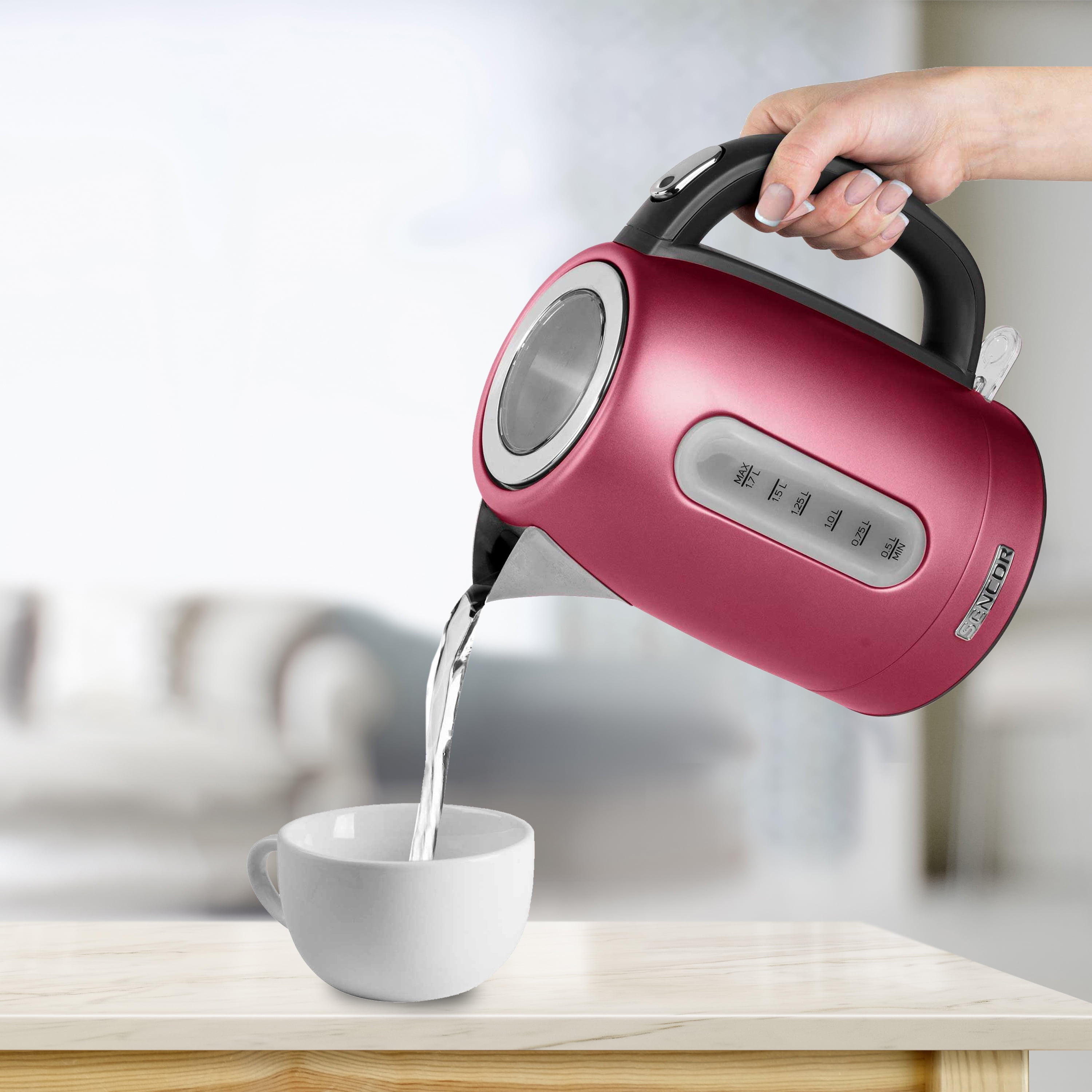 SENCOR Electric Kettle Stainless Steel Cordless