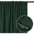 thumbnail image 5 of XWZO Hunter Green Backdrop Curtains for Parties, Photography Backdrop Drapes with Rod Pockets for Wedding Decorations Stage Birthday Family Gatherings, 2 Panels 5ft x 10ft, 5 of 8