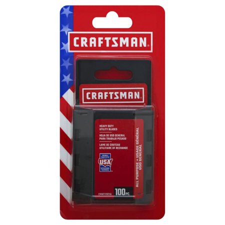 UPC: 0885911576529 | CRAFTSMAN Utility Knife Blades  100 Pack (CMHT11921A)