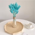 thumbnail image 5 of Paquete de 50 flores secas para una decoración duradera, perfectas para bodas, cumpleaños y decoración del hogar, con luz natural, color azul Tiffany, 5 of 5