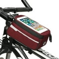 thumbnail image 1 of Bike Bag Bicycle Phone Front Frame Bag Waterproof MTB Bike, 1 of 7