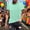 Light Green, variant on YANGXINX Mens Carnival Striped T-Shirts Texture Color Block Crew Neck Short Sleeve Tees Soft Breathable Casual Loose Pullover Tops