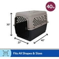 Vibrant Life Plastic Pet Kennel for Dogs HardSided, Large 40 in, Pet