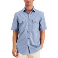 thumbnail image 1 of Alfani Mens Warren Button Up Shirt, ltpasgrn, S Neck, 1 of 1