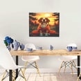 thumbnail image 5 of Kdxio Sunset Meditating Dog Pattern Canvas Wall Art for Living Room Wall Decor for Bedroom Bathroom Modern Framed Canvas Art Prints Ready to Hang,Horizontal, 5 of 6