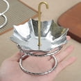 thumbnail image 4 of MOQIN 304 Stainless Steel Tea Strainer with Base, Tea Filter Mesh, Tea Drip Base, Teapot Strainer With Umbrella Shape Tea Divider for Loose Tea Juice Coffee Filter, 4 of 8