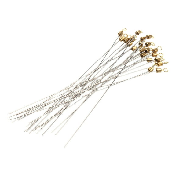 Dualoai Fishing Spinner Shaft Fishing Lure Making Supply for Walleye Reservoirs Bass 20Pcs