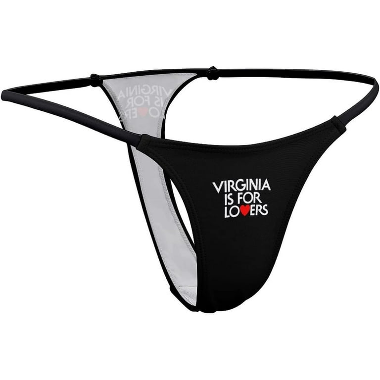 Virginia is for Lovers Women's Panties G-Strings Thong Sexy T Back Panty 