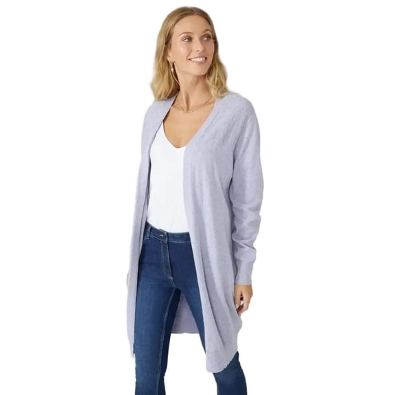 Mantaray Womens Moss Stitch Longline Cardigan