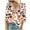 Orange Plus Size Blouse for Women_r, variant on CYMMPU Loose Fit Lace V Neck Floral Pattern 3/4 Sleeve Tunic Tops Boho Blouses for Women Dressy Casual Spring Tops Fall Trendy Shirts Business Elegant Work Tops T-Shirts Black M