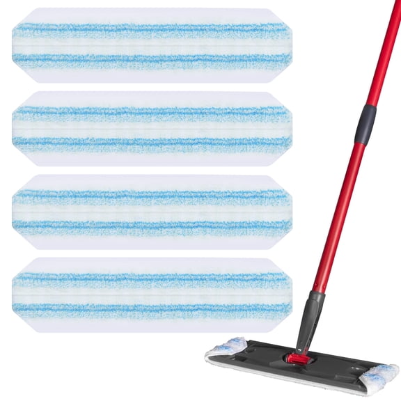 GFRED Flat Mop Replacement Pads for O-Cedar H2PRO, Microfiber Mop Head Refill 4-Pack