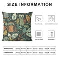 thumbnail image 5 of Creowell Owl Throw Pillow Cover Love Mom Couch Pillow Case Square Outdoor Pillows Sofa Bed Lumbar Pillowcase Decorative, 5 of 5