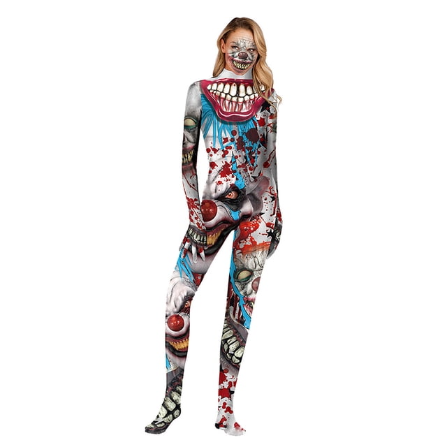 Mono de juego de rol para adultos con estampado de esqueleto para mujer Fridja nalpqowj5445
