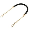 thumbnail image 3 of Metal PU Leather Braided Bag Handle Bag Chain 60cm Black, 3 of 8