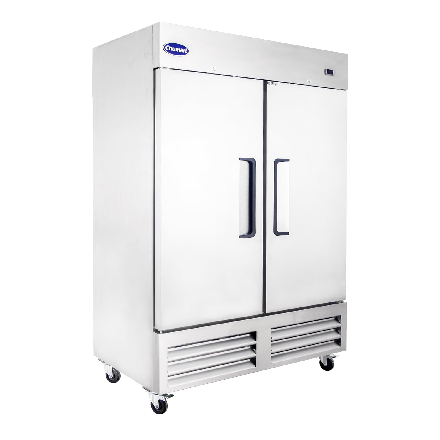 54" Heavy Duty ChumartUSA Commercial 49 Cu.ft Upright 2 Door Reach In Freezer All stainless steel