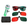 thumbnail image 2 of Vale la pena probar cuatro luces evitar la desviación Las gafas profesionales de 4 puntos rojos y verdes aumentan el contraste de color para la prueba de función visual ANGGREK Otros, 2 of 8