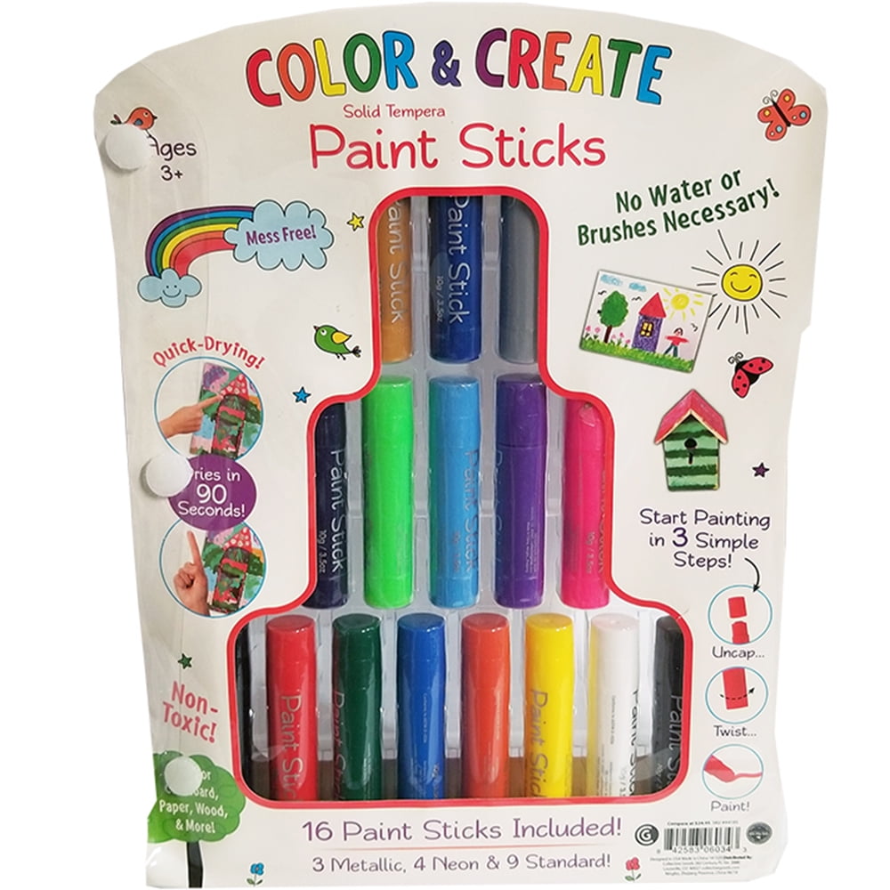 Color & Create Paint Sticks (16 Pieces) Walmart Canada