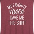 thumbnail image 3 of Instant Message - My Favorite Niece Gave Me This Shirt - Women's Racerback Tank Top, 3 of 6